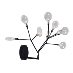 Бра Crystal Lux Evita AP9 BLack/Transparent, фото 